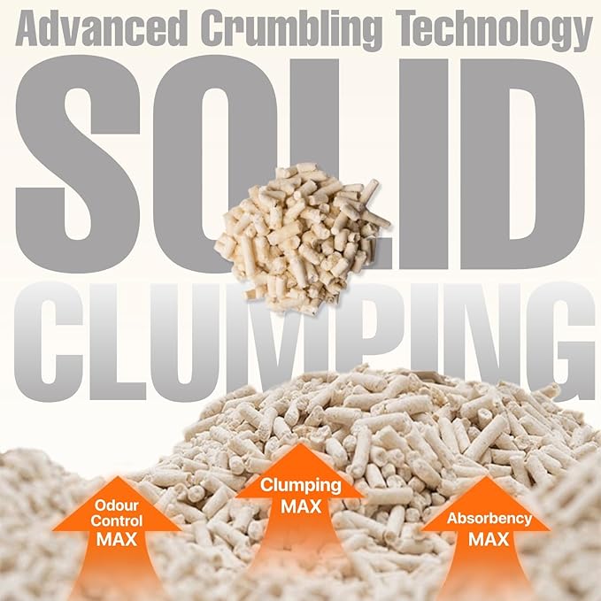 Michu Tofu Cat Litter Gen3 – 100% Natural & Biodegradable Clumping Formula, Fast-Clumping, Odor-Control, Flushable, Low-Tracking, Dust-Free – Value Box, 2 Boxes=22 lb, Original