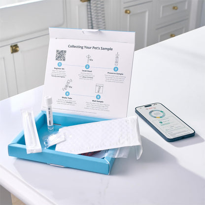 Petivity Microbiome Analysis Kit — Basic for Cats and Dogs, Powered by Purina - 4.8 oz. Box