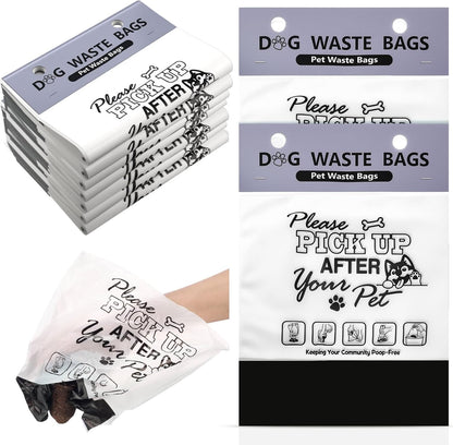 Ireer 1000 Pcs Thick Header Dog Waste Bags Bulk Dog Poop Station Refills Pet Waste Bags Thicker Leakproof Disposal No More Warm Yuck Feeling for Home Outdoor Parks Communities Hoas