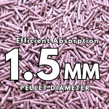 Pea Based Tofu Cat Litter, Dust Free Cat Litter, Low Tracking, and Natural Odor Control, Flushable (4 Bags, Lavender)