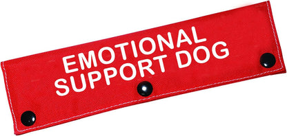 Therapy Service Dog Leash Sleeve Emotional Support Dog Leash Wrap Alert Hanging ID Patch Tag Pet Birthday Gift(Emotional Dog-Sleeve)
