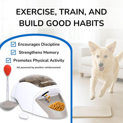 Treat&Train® - Remote Treat Dispensing Dog Training System, Positive Reinforcement, Calm Behavior, Distraction Avoidance (Treat&Train® Remote Dog Trainer with Carry Bag)