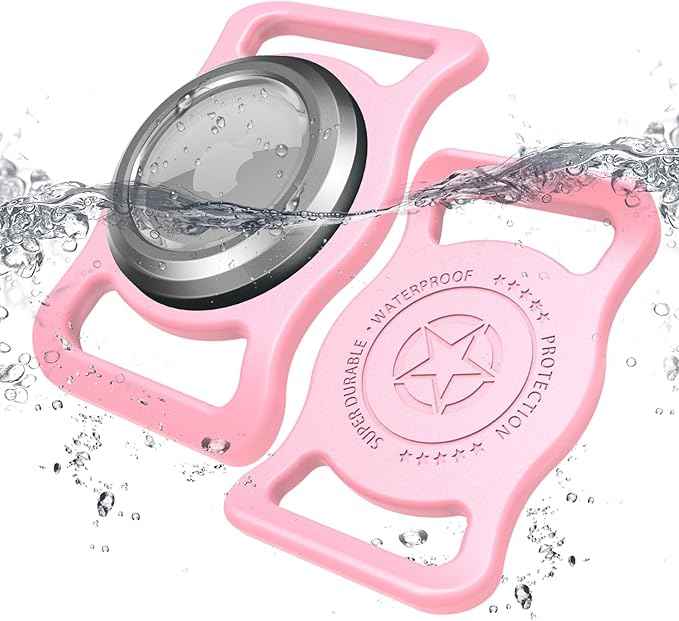 AirTag Holder Dog Collar - Waterproof Protective Apple Air Tag Tracker Cover for Medium to Large Dog Collar | Will Not Damage Your Collar,Perfect Way to GPS Track Your Dog