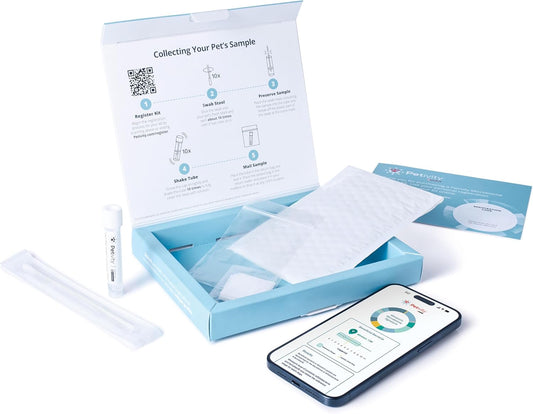 Petivity Microbiome Analysis Kit — Basic for Cats and Dogs, Powered by Purina - 4.8 oz. Box