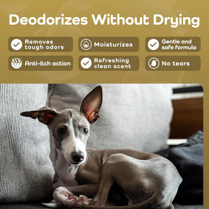 Grape Seed & Aloe Ultra Moisture for Thin Skin Dog Shampoo - Deodorizing Dog Shampoo with Chamomile - Great for Greyhound & Sensitive Skin - Gentle, Hypoallergenic – Gentle Breeze Formula