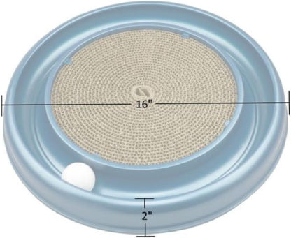 Coastal Pet Turbo Scratcher Cat Toy - Cardboard Cat Scratcher Pad with Cat Toy Ball Track and Catnip (1 Pack)