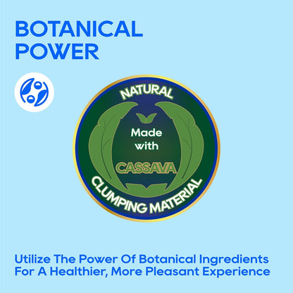 HoneyCare Cassava Cat Litter | Natural Plant-Based Litter | Quick Clumping & Low Dust | Superior Odor Control | Sustainable & Flushable Formula | 24-lbs Value Pack (6 lbs x 4)