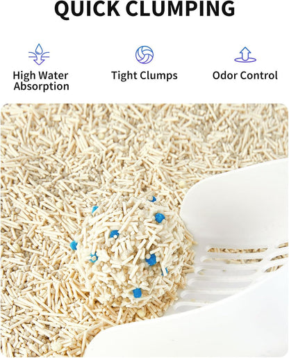 PETKIT New Occult Blood Monitoring Cat Litter, Ultra Absorbent Clumping Mixed Tofu Bentonite Litter, Odor Control and Dust Free