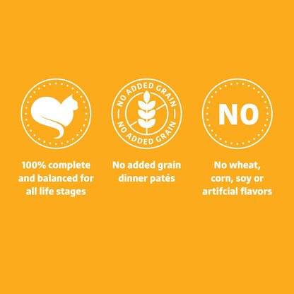 Amazon Brand - Wonder Bound Wet Cat Food, Paté, No Added Grain, 3 oz cans, Pack of 24 (Chicken)