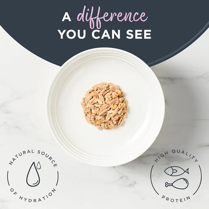 Reveal Natural Wet Cat Food, 24 Count, Grain Free, Limited Ingredient Canned Food for Cats, Tuna Fillet with Shrimp in Broth, 2.47 oz Cans