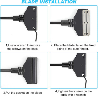 Aquarium Algae Scraper,Aquarium Glass Cleaner,Fish Tank Cleaner, Aquarium Scraper with 10 Blades,26 Inch.