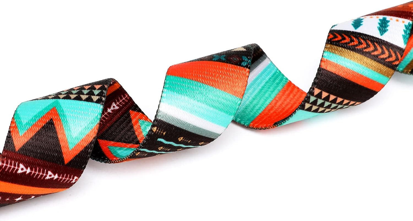 Mercano Adjustable Dog Collar - Special Design Patterns, Soft Nylon Comfortable Durable Pet Collar for Small Medium Large Dogs (M, Tribal Green)