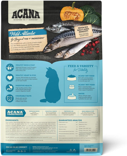 ACANA Grain-free Dry Cat Food Wild Atlantic Saltwater Fish with Freeze-Dried Liver 4lb Bag