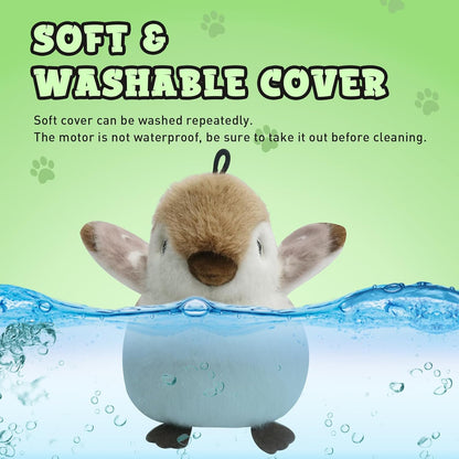 Cat Toys, Flapping Wings Cute Sparrow, No Flying, Chirping Bird Interactive Catnip Toy for Kitten or Small Dogs, Touch Activated, Rechargable