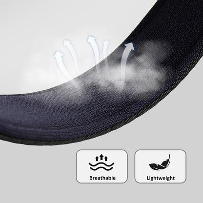 Didog Soft Padded Dog Collar for Large Dogs, Colorful and Durable Pet Collar with Quick Release Buckle, Light and Breathable for Daily Walking, Black, L