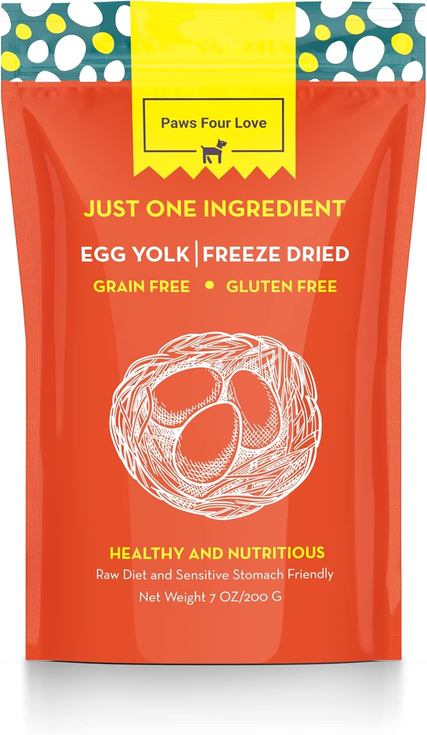 Organic Freeze Dried Dog & Cat Treats - Single Ingredient, Grain Free Food Toppers for Healthy Pets, No Fillers or Preservatives (3 Bag, Egg)
