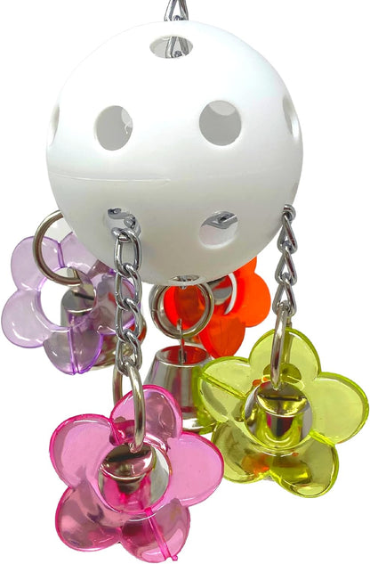 Bonka Bird Toys 1937 Bellpull Bird Toy Parrot Cage Toys Cages African Grey Conure Cockatiel.