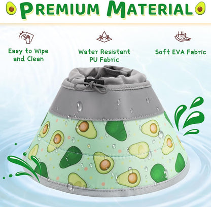 Cat Cone Collar Soft to Stop Licking, Adjustable, Foldable Lightweight Kitten Cones After Surgery Recovery for Cats & Kittens, Cat Cone Alternative (Light Green, M)