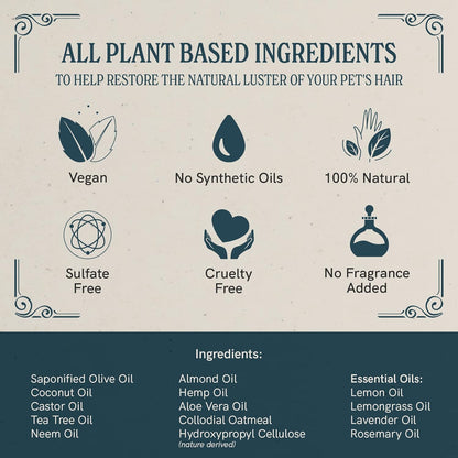 JR Liggett’s Natural Liquid Dog Shampoo for Sensitive Skin - 100% Detergent-Free, Non-GMO, Tear-Free Formula Gently Calms Dry, Itchy Skin - Safe for Puppies and for Regular Use - 8.45 fl oz