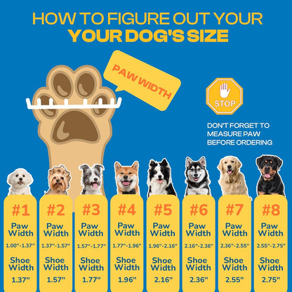 Dog Shoes for Small Dogs, Dog Boots & Paw Protectors for Hardwood Floors, Outdoor Dog Booties for Hot Pavement Winter Snow Hiking, Breathable Dog Shoes with Reflective Strips Size 1