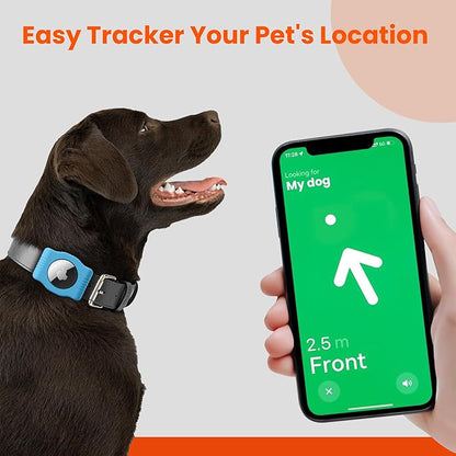 Waterproof AirTag Dog Collar Holder for Apple AirTag QR Code