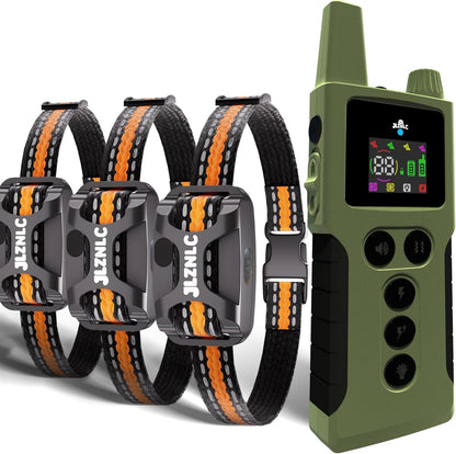 Dog Training Collar with Remote 4200FT 3 Dogs - Shock Collar for Barking Control, 4 Modes(Beep/Vibe/Static), IPX7 Waterproof for Swimming, 30-Day Rechargeable Battery, Adjustable for Small to XL Dogs