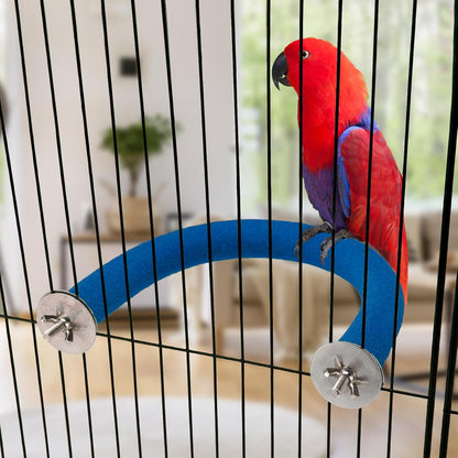 RYPET Parrot Perch Rough-surfaced - Quartz Sands Bird Cage Perches for Medium to Large Bird, U Shape Large