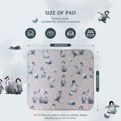 IEUUMLER Washable Pee Pads for Dogs, 1 Pack Reusable Waterproof Puppy Pads, Non-Slip Super Absorbent Dog Training Pad for Playpen Crate Bed EU012