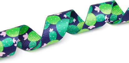 Mercano Adjustable Dog Collar - Special Design Patterns, Soft Nylon Comfortable Durable Pet Collar for Small Medium Large Dogs (M, Cactus)