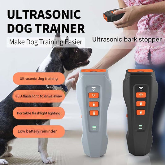 No Bark Ultra, Nobark Ultra Dog Bark Deterrent Device - Long Range Ultrasonic Anti Barking Device for Indoor & Outdoor, Stop Puppy from Crying at Night, Rechargeable Bark Shield for Dogs (Black*1)