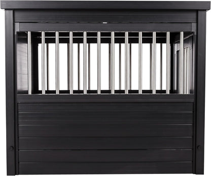 New Age Pet ecoFLEX Pet Crate/End Table, Small, Espresso 23.8"L x 18.2"W x 22.2"H