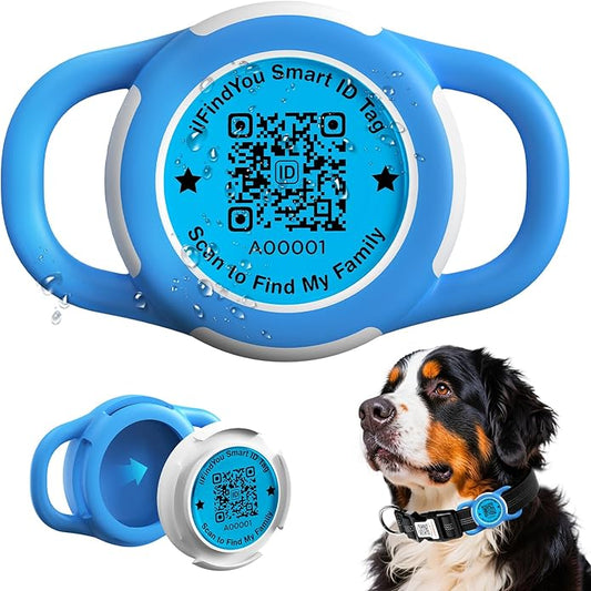 Waterproof AirTag Dog Collar Holder for Apple AirTag QR Code