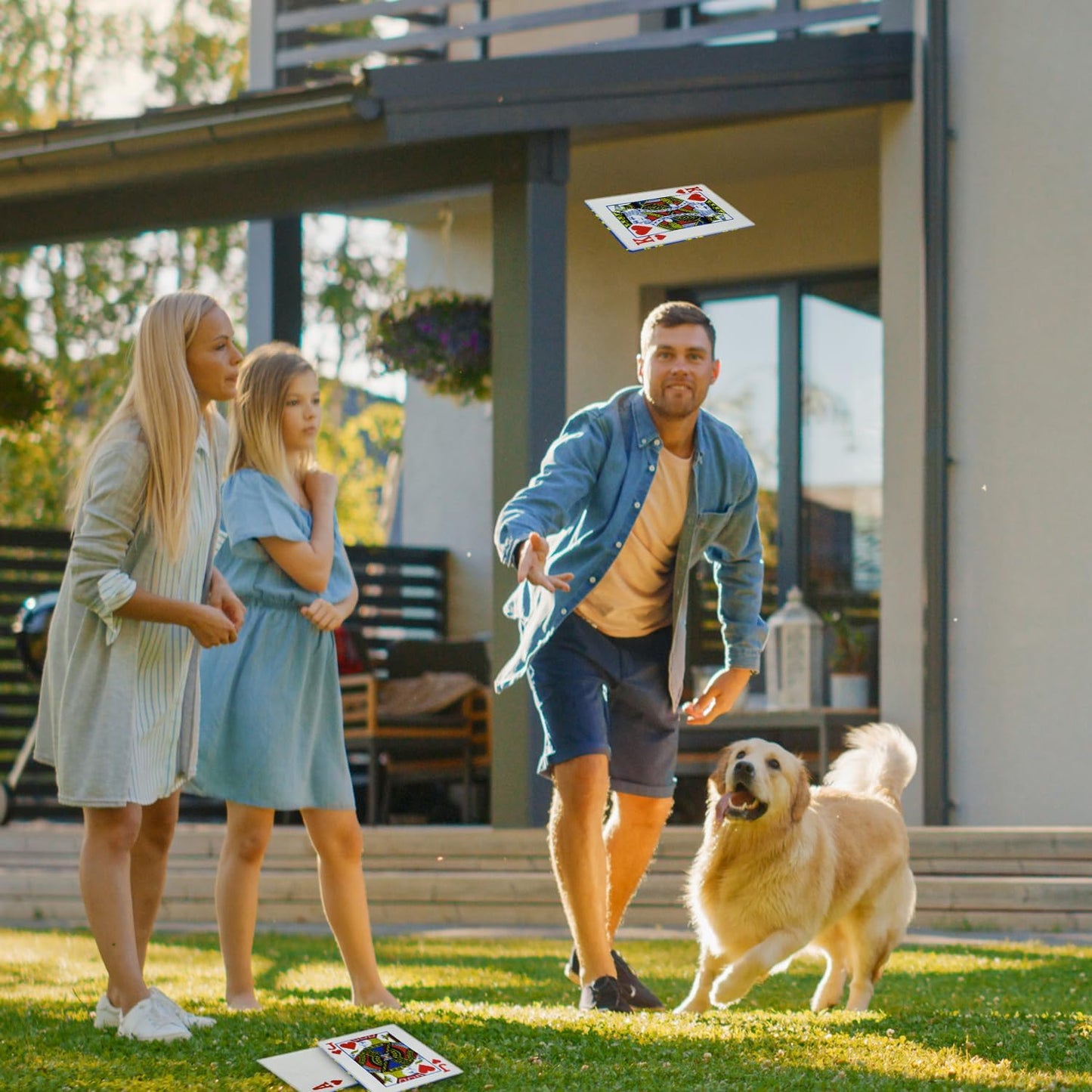 15PCS Funny Poker Dog Toys- Plush Interactive Toys with Crinkle Paper for Small, Medium Puppies- Fun Novelty Play- Cool Stuffed Gifts for Dog Birthday(Red)