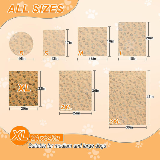 Dog Heating Pad，32×20 In Heating Pad For Dogs, Intelligent Temperature Control Switch With Normally Open On Function,Whelping Box With Reinforced Electric Wire Rope, Plush Fabric Cotton Cover-Apricot
