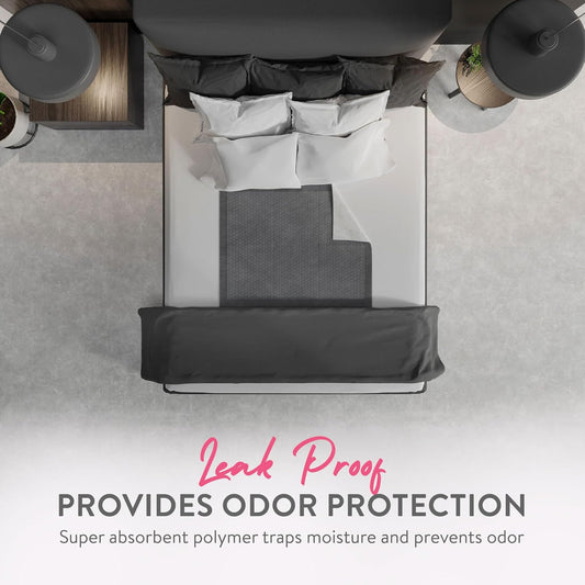 Inspire Extra Large Super Absorbent Disposable Bed Pads for Incontinence Ultra Thick and Absorbent Bed Pads Disposable Adult | Puppy Pads | Pee Pads for Adults (Gray 36" x 36")