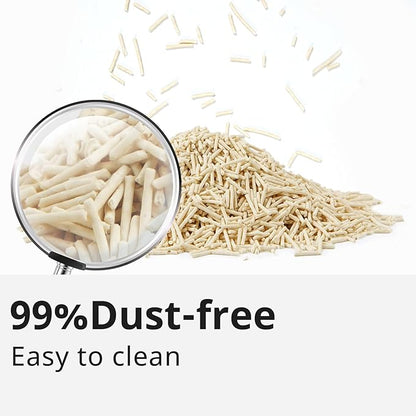 Tofu Cat Litter 22.4LB(5.6LB*4 Bags) Fast Clumping, Dust-Free,100% Natural Raw MaterNials, Clumping,Flushable,Ultra Absorbent and Fast Drying,Solubility in Water,Really,Less Scattering