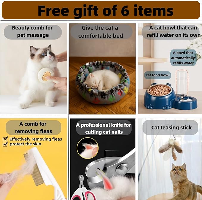 cat cage Indoor with Litter Box, Complimentary Bed, Bowl,Cleaning Three Piece Set,Large cat Enclosure, Cat House with Wheels Outdoor,Small Animal Cage cat Kennel (White, 28″(L) x18.1″(W) x46.1″(H)