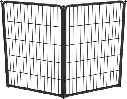 FXW Homeplus Unleashed Indoor Dog Playpen - Stress-Free and Safe Play, Heavy Duty 40 Inch 2 Wire Panels Dog Pen for Medium and Large Dogs, Black│Patented