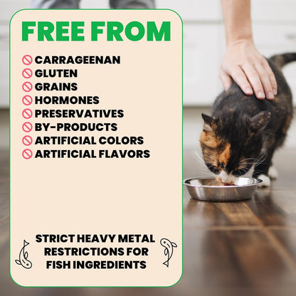 almo nature Wet Cat Food HQS Natural Rotational Diet Fish Selection & Chicken Drumstick - Variety Pack, Grain Free, Additive Free, Highly Digestible, Preservative Free 2.47-oz, 12 Pack