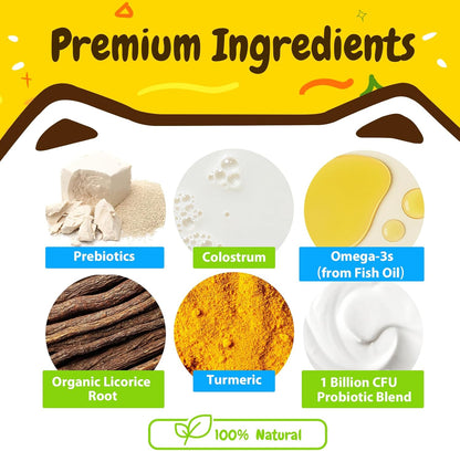 PENPENPET Dog Allergy Relief Chews, Dog Itching Skin Relief, Omega 3 for Dogs Itch Supplement, Relieve Seasonal Allergy, Provide Immune Support (Peanut Butter Chews, 50ct)