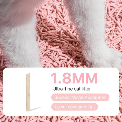 Michu Tofu Cat Litter Gen3 – 100% Natural & Biodegradable Clumping Formula, Fast-Clumping, Odor-Control, Flushable, Low-Tracking, Dust-Free – Value Box, 1 Box=11 lb, Original