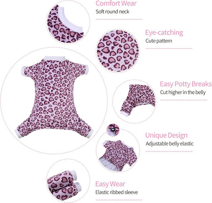 CuteBone Dog Halloween Pajamas Puppy Onesies Small Dogs Soft Pjs Coat Cat Apparel Comfy Pet Christmas Clothes Outfit Doggie Bodysuit P226S