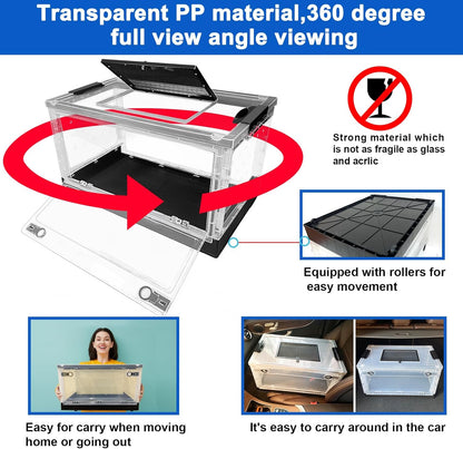 Hamster breeding House Reptile breeding Cages with Wheels (Big Size)