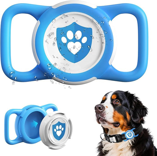 Waterproof AirTag Dog Collar Holder for Apple AirTag QR Code