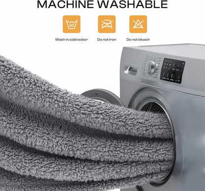 1 Pack 3 Calming Blankets Fluffy Premium Fleece Pet Blanket Soft Sherpa Throw for Dog Puppy Cat Grey Large (41" x31'')