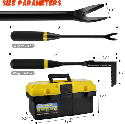 7 - Piece Gardening Tools Set, Stainless Steel Gardening Tools, Heavy - duty Hand Gardening Tools with a Toolbox, Suitable for Gardening Planting and Weeding, Gardening Gifts for Women and Men