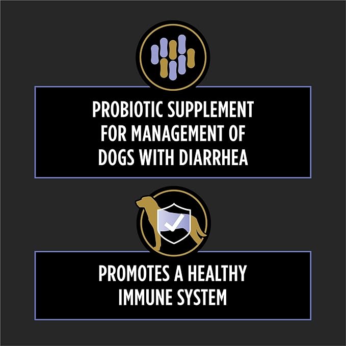 Purina Pro Plan Veterinary Supplements FortiFlora Daily Probiotics for Dogs Chewable Tablets for Digestive Gut Health and Diarrhea - 45 ct. Canister