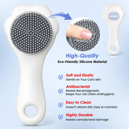 Cat Waterless Shampoo with Brush - No Rinse Formula for Quick Clean Between Baths, Hypoallergenic & Detangling, Reduce Itchy Skin Shedding, Vet-Recommended for Kittens/Senior Cats, Coconut Scent