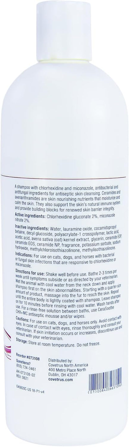 CeraSoothe® CHX+MC Antiseptic Shampoo 16oz