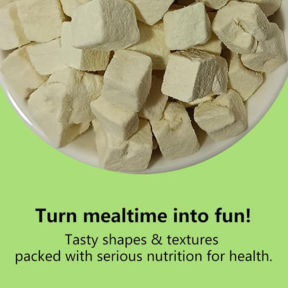Freeze-Dried Tofu Hamster Treats, Grain-Free & Healthy Chews, High Protein Natural Snacks for Small Pets, Rabbits, Gerbils, Mice Degus, Chinchilla, 4.5 oz Pack